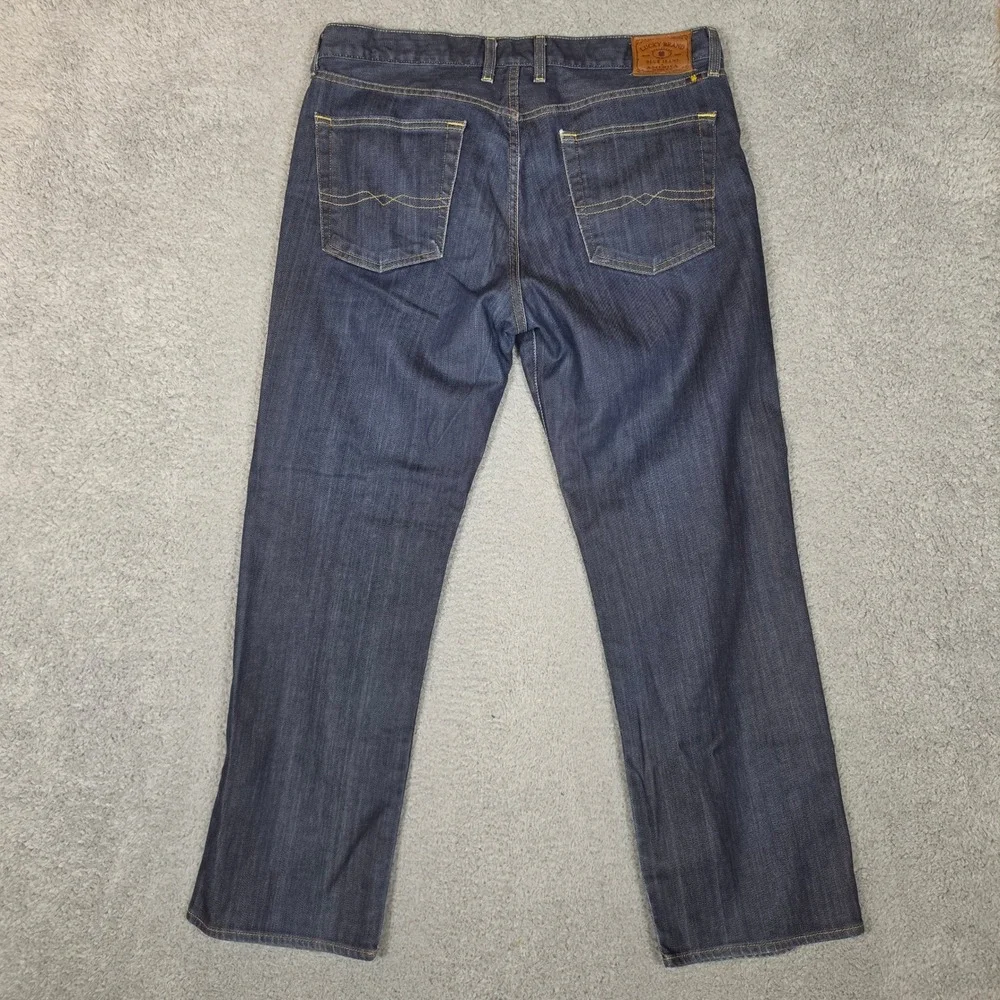 Lucky Brand Jeans Mens 36x30 361 Vintage Straight Dark Wash Excellent Stretch